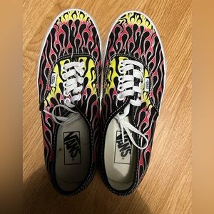 Women’s Size 9 Fire Flame Vans